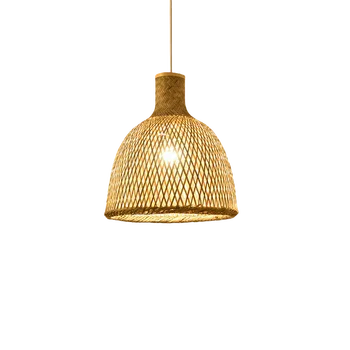 Woven lights Hand-woven bamboo chandelier bamboo dining room lights