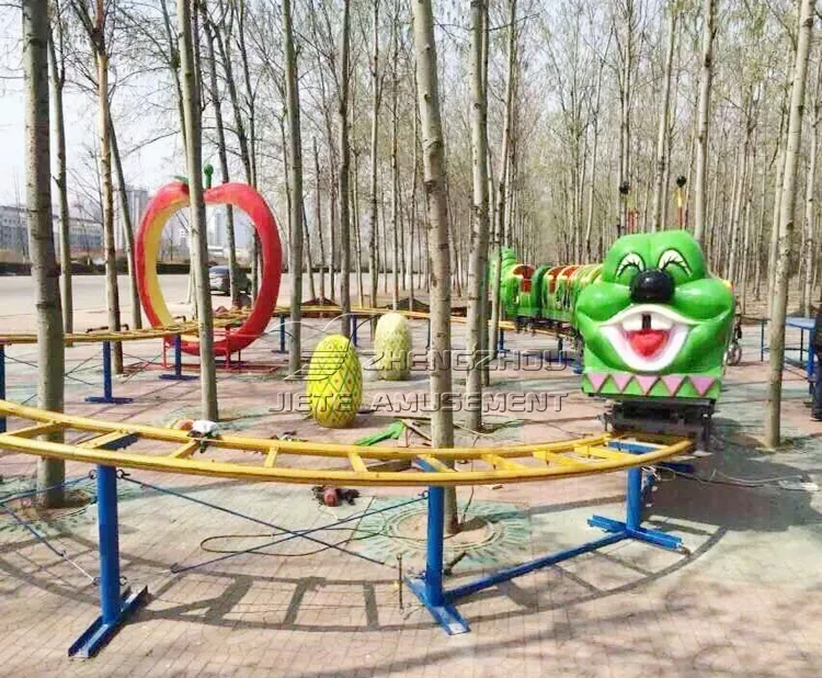 Worm Slide Rides Fruit Caterpillar, Amusement Park Track Train rides for sale