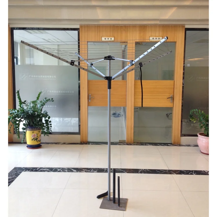 Factory Direct 40M 4 Arms Umbrella Shape Portable Clothesline for Outdoor and Home Dryer Rotary Clothes Drying Rack