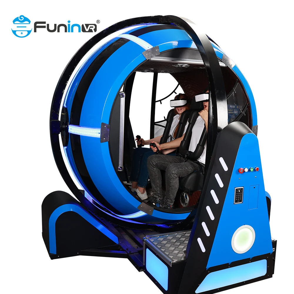 Novo design 9d realidade virtual jogo de corrida 360 graus rotação