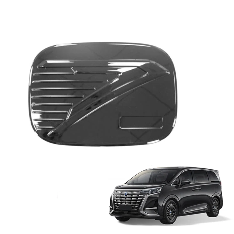 Charging Port Cover For Denza D9 Charging Port Protective Cover ABS Carbon Fiber Pattern Silicone Gasket Exterior Accessories