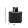 100 ml noir mat + bouchon intérieur + anneau noir