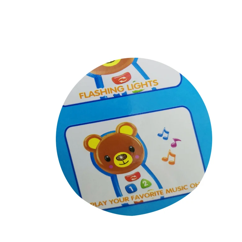 Детский Игрушечный мобильный телефон с подсветкой и песнями