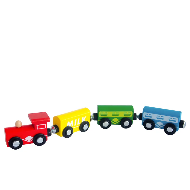 Railway Train Toys Set Magnetic Train Set Educational Toys 2022 Wooden for  Kids Track Toy No Battery 110V