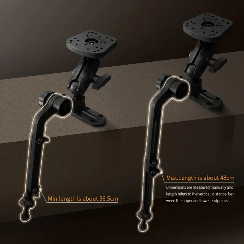 Navigation Support Bracket Long Arm Gps Mount for Garmin Fish Finder Mount for Kayak Compatible with Scotty Lowrance Garmin
