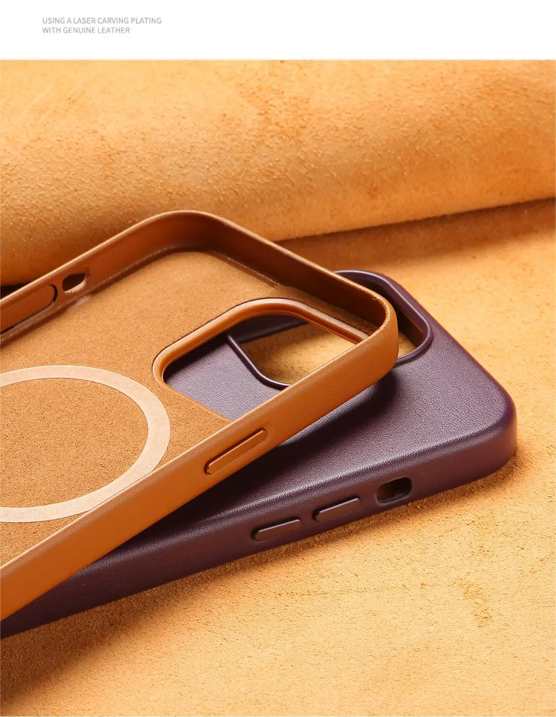 Official Luxury Pu Leather Phone Case For Iphone 15 Pro Max