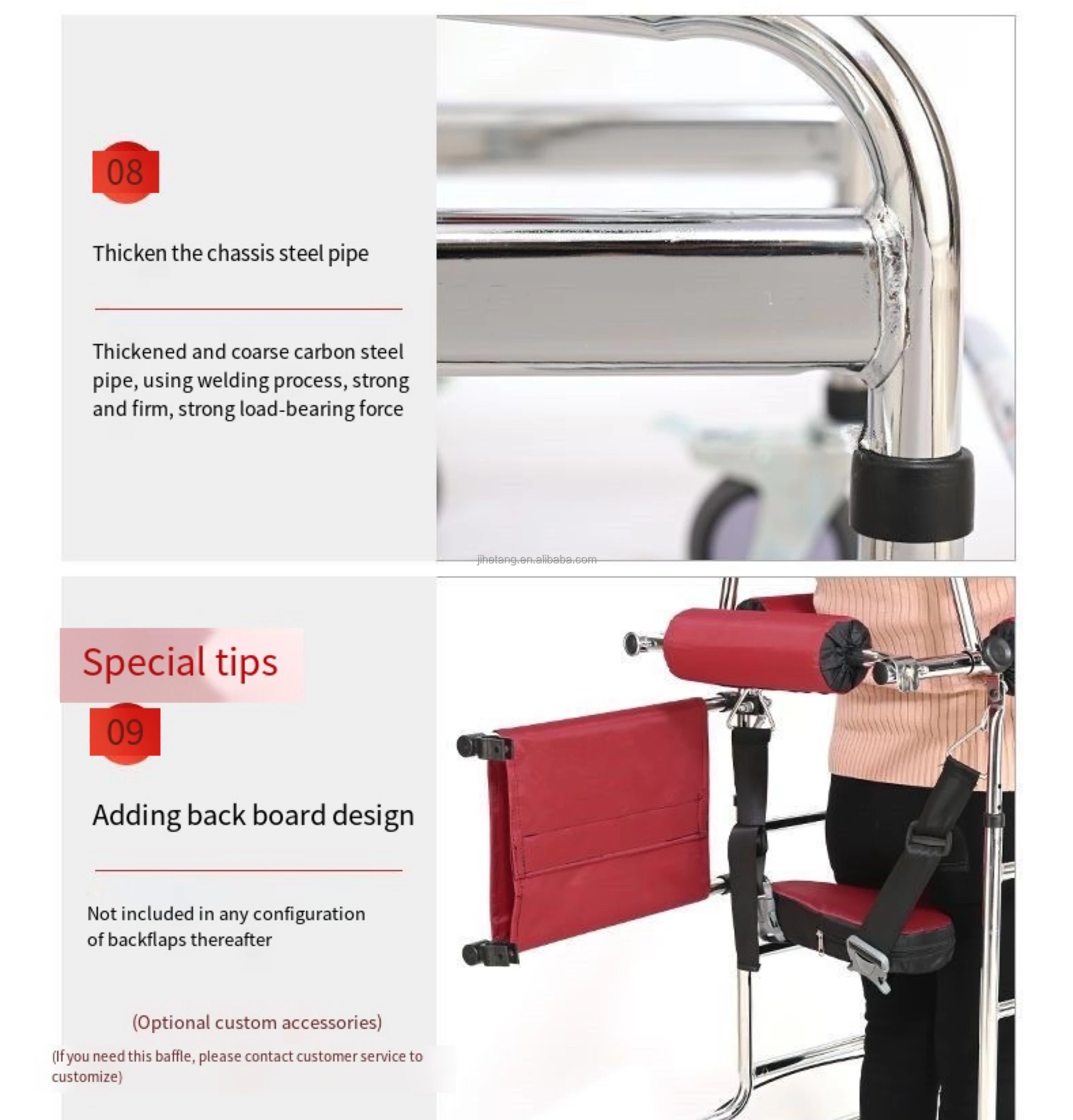 Rehabilitation Assistive Walking Aids For Elderly Anti Roll Over For