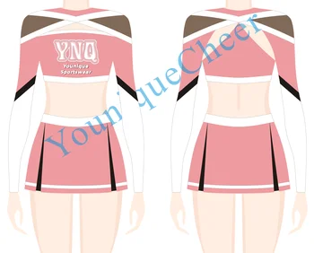 Wholesale Cheerleading Outfit Custom Design Yellow Performance Wear Hot Sexy Women Cheer Outfit Custom Logo for Kids