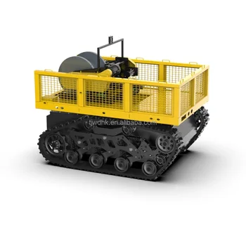 Explosion-Proof EXDII T4 Rubber Track Tank Robot Chassis for Retail Industries Transportation Robot