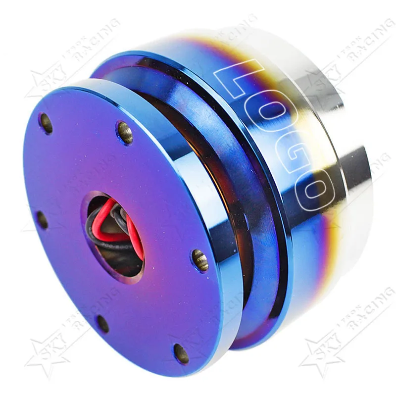 Carbon Fiber Burnt Blue Ding Steering Wheel Hub Boss Kit Adapter Body