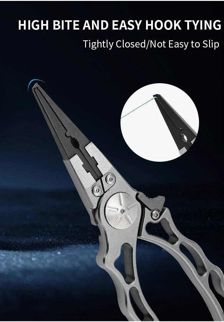 Corrosion Resistance Fly Fishing Pliers With Split Ring,Hook Remover
