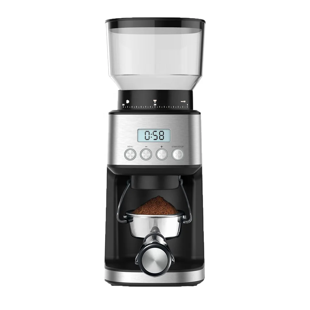Conical Burr Coffee Grinder 180w With 320g Large Bean Hopper 31 Grinding Settings High Up To 10