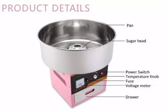 29cm Stainless Steel Sugar Spoon For Cotton Candy Floss Machine - Spare Parts Replacement Scoop