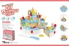 75 pièces, bleu, trois étages, musique.