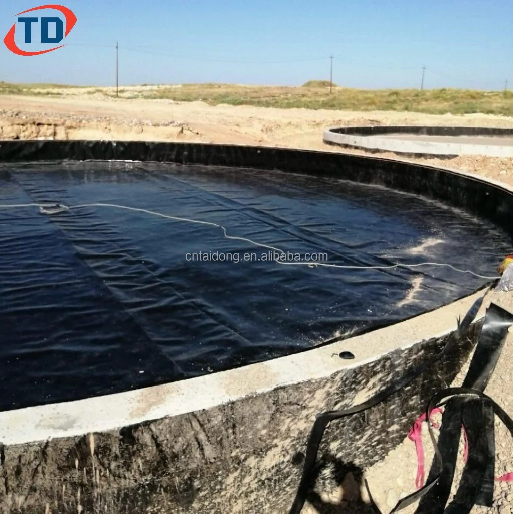 Waterproof LLDPE Geomembrana for Artificial Reservoir Lining Dam Liners 1mm 1.5mm 2mm Geomembranes HDPE Fish Pond Liners 45 Mil