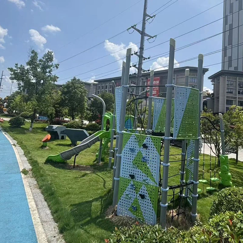 Outdoor Children's Playground Equipment LLDPE Slide Swings Climbing Nets for Park Yard Garden Schools and Sports Venues