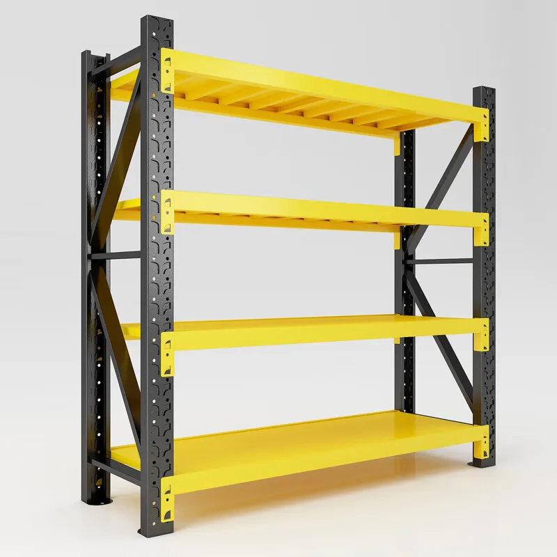 Adjustable Steel Storage Shelves for Workshop and Warehouse Use