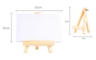Mini Paint Display Stand Easels Wholesale Kids Table Top Art Canvas Blank Wooden Easel With Canvas