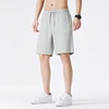 Light Grey Ice silk half pants cargo shorts