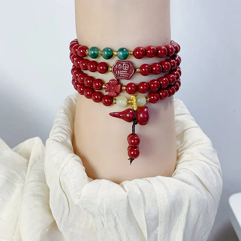口コミ・レビューで人気商品を探そう Red Charm Gold Vintage Beads Bracelet Multilayer 彫刻・オブジェ