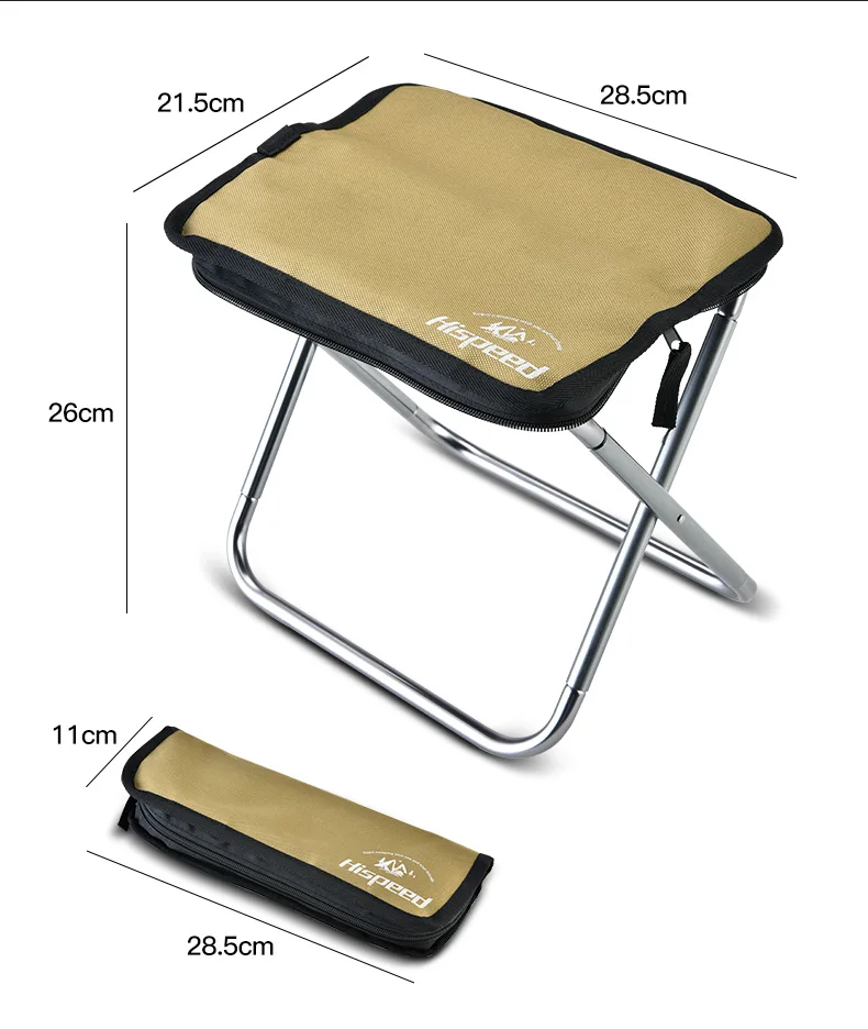 HISPEED Outdoor Camping Folding Chair Lightweight Durable