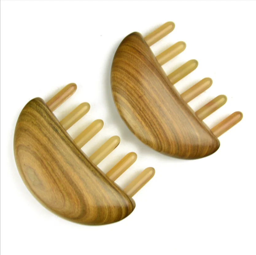 Natural Horns Head Cervical Vertebra Meridian Comb,Wide Teeth Thickened Jade  Sandalwood Massage Comb - Buy Sandalwood Massage Comb,Wide Tooth Massage  Comb,Natural Ox Horn Hair Comb Product on 