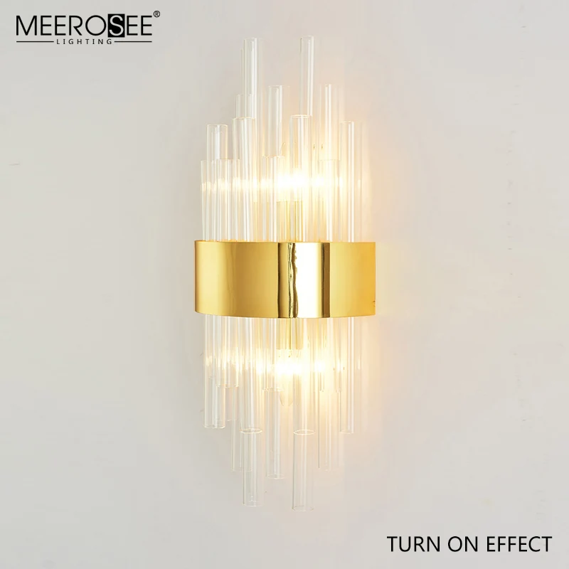 MEEROSEE Indoor Wall Mounted Reading Light Fancy Hotel Modern Wall Light E14 Wall Lamp MD86733