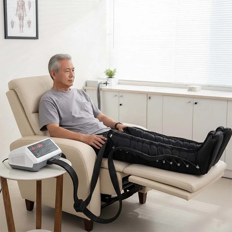 home use lymphatic drainage 12 chamber air pressotherapy body massager-3