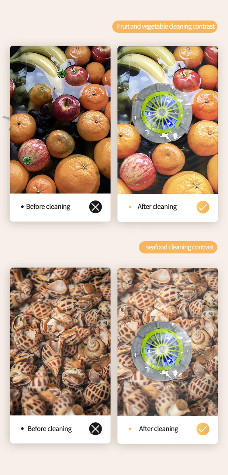 High Quality Fruit and Vegetable Washing Machine Pesticide Residue Removal Fruit Cleaner Device Fruit Purifier