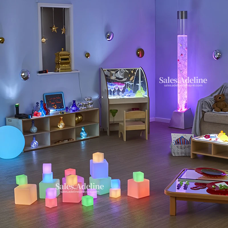 カラーチェンジングLEDバブルランプ｜感覚バブルチューブ、H180 cm