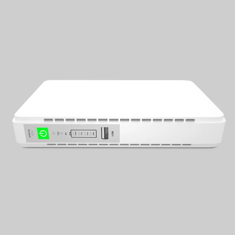 SKE Mini UPS WiFi Router with IP Camera Single Phase UPS 18650 Lithium Battery UPS Backup 5V 9V 12V for Networking Application
