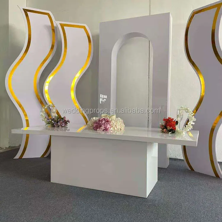 Modern luxury furniture gold stainless steel type round marble cake table
