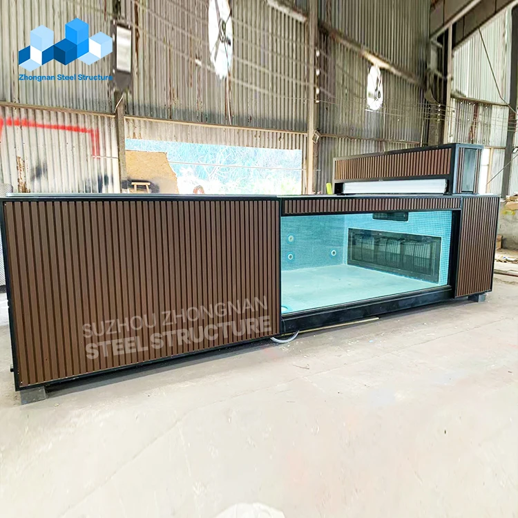Factory Easy Assembly Prefab 20ft 40ft Shipping Container Swimming Pools for Outdoor