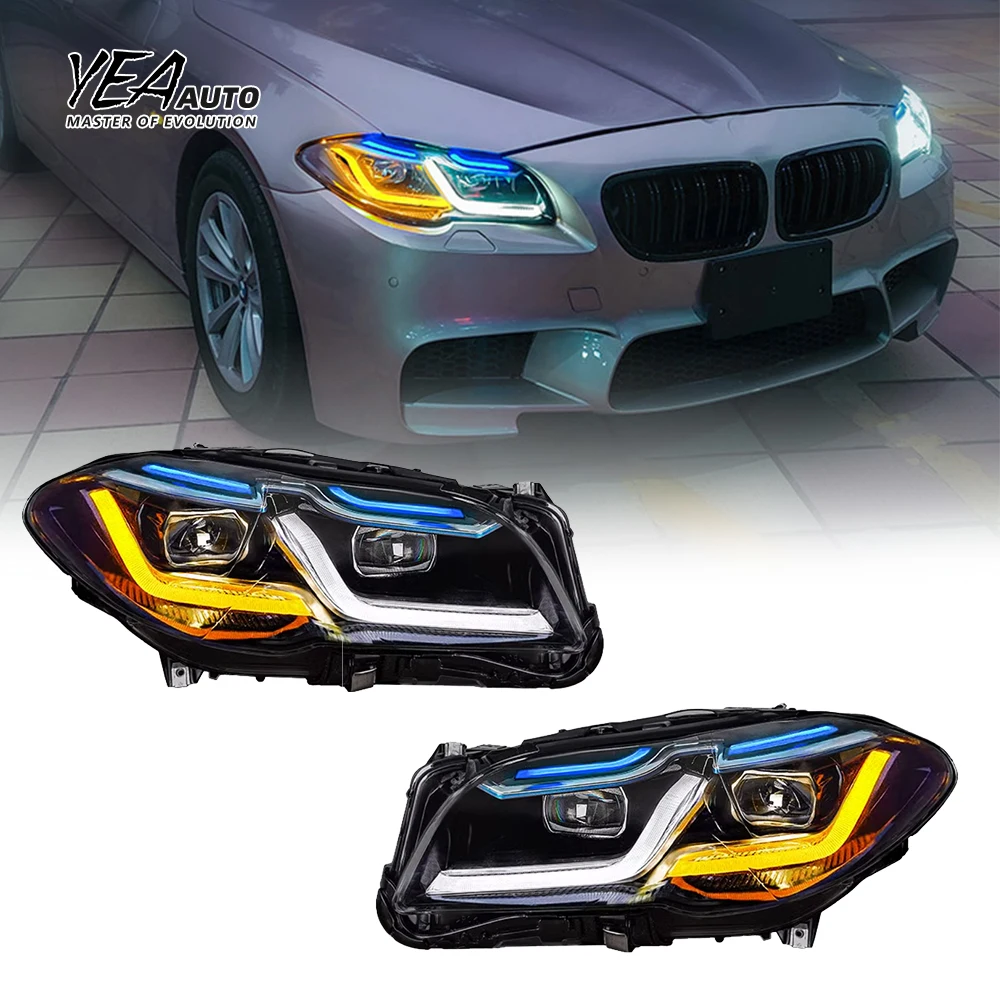 product modified head light led front lights for bmw f10 to g30 headlight 520 523 528 530 535li car accessories 2011   2016 f10 light359-4