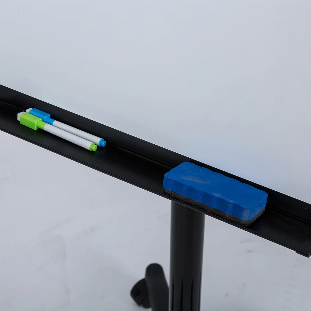 Factory Customize Mobile Flipchart With 5 Star Base of Aluminum Teaching Whiteboard for School Office