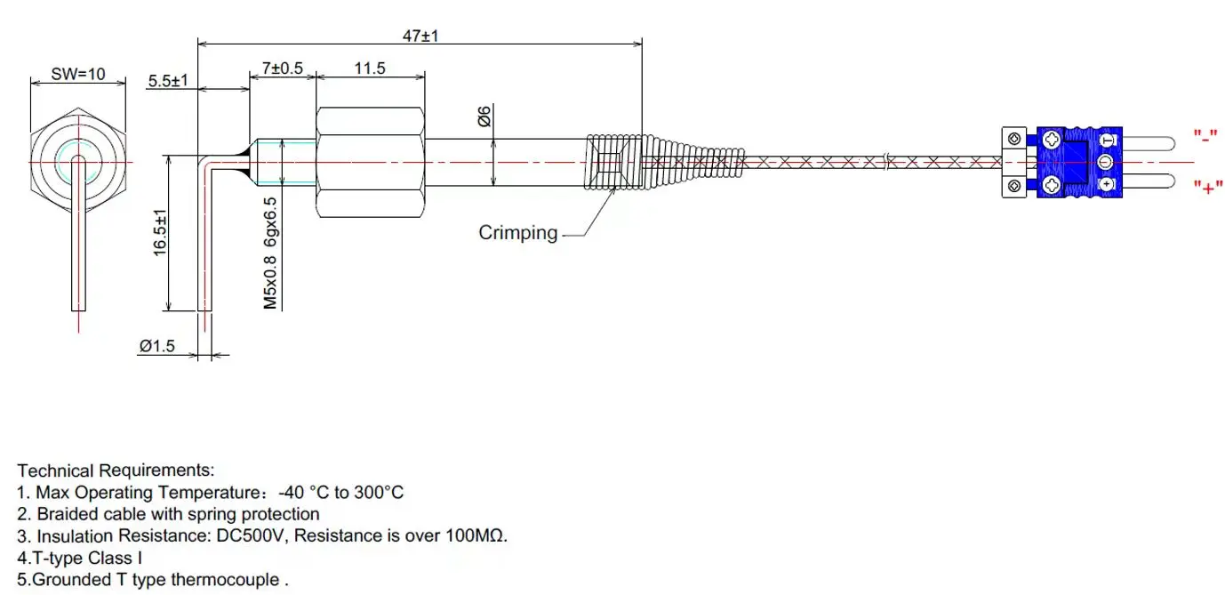 T Type Thermocouple