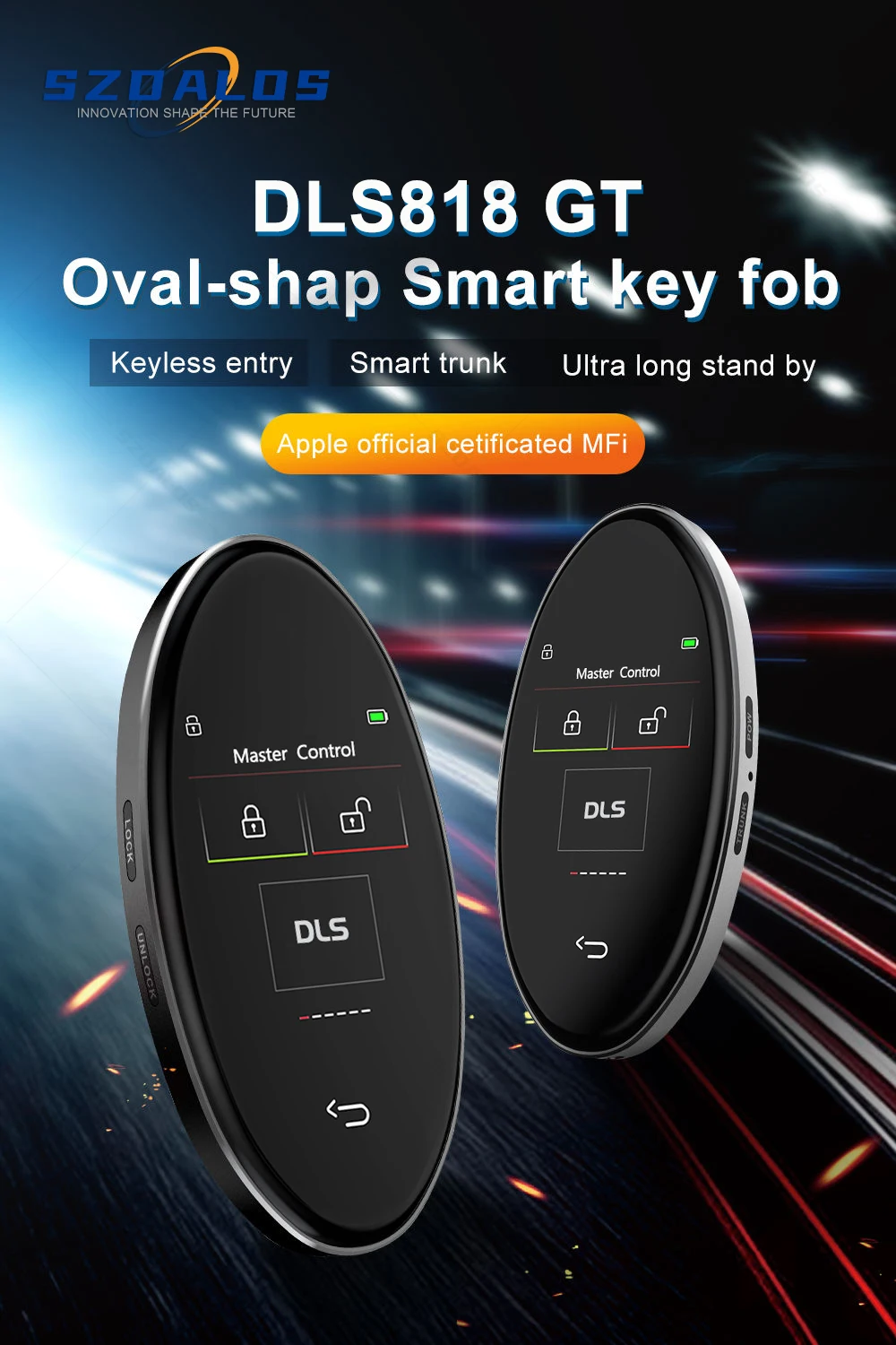 DLS-818 Universal Modified Smart LCD Car Key for BMW Keyless Go ...