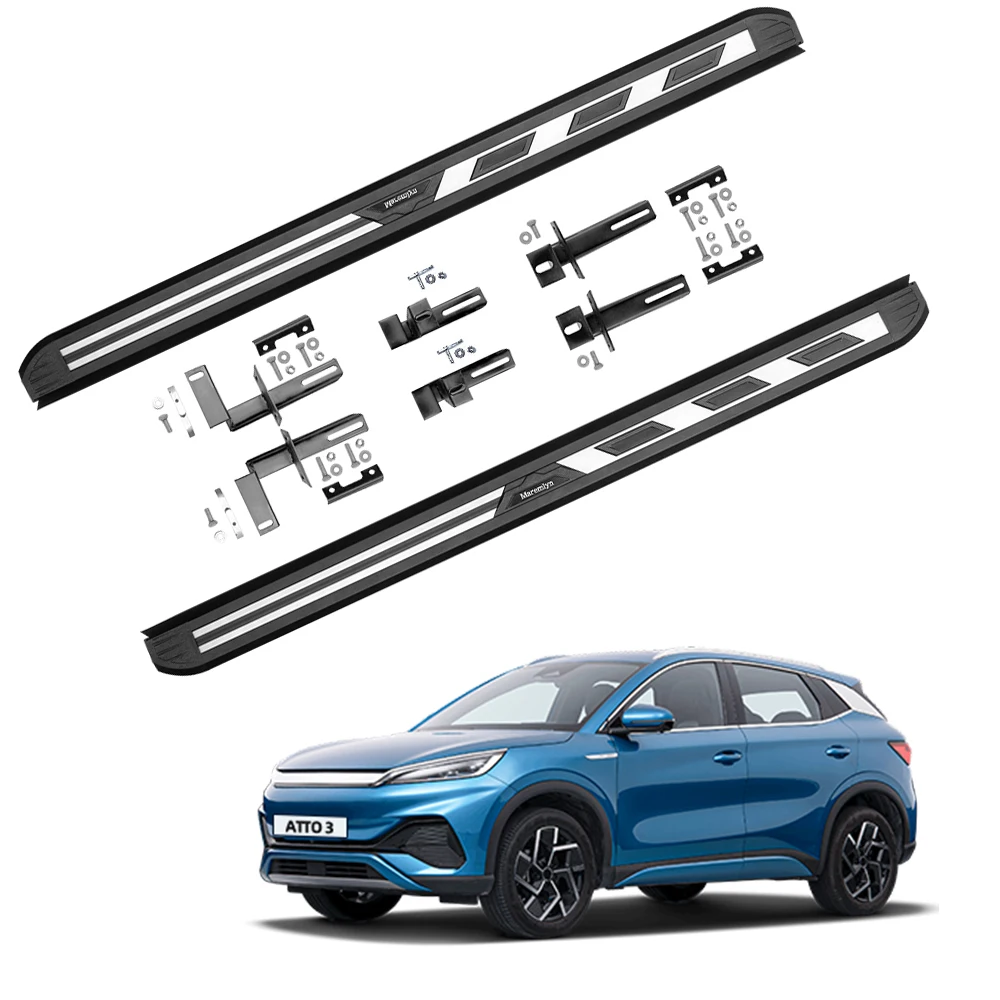 Car Running Board Side Bar Side Step Aluminum Alloy Nerf Bar Step Board Threshold For BYD Atto 3 Accesorios Exterior Accessories