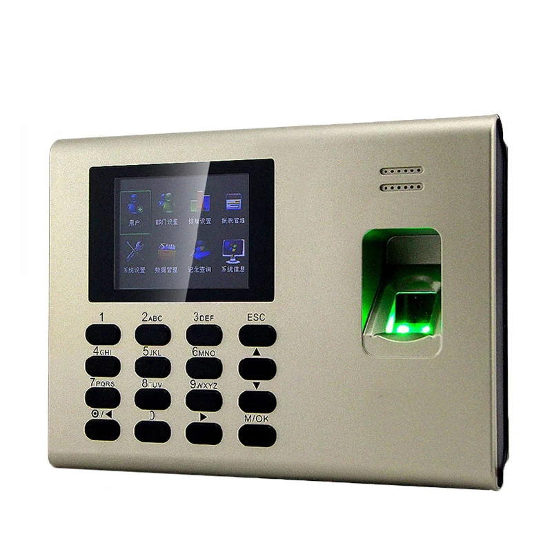 TCP/IP Fingerprint And 125KHZ ID Card Access Control And Time Attendance Time Clcok Time Recorder Built In Battery Linux System