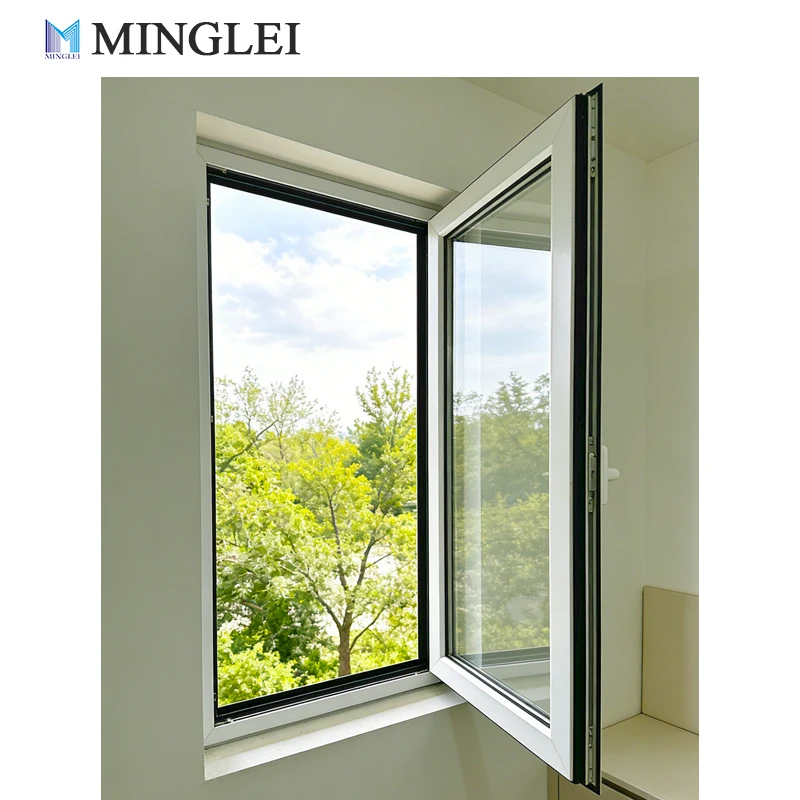 Fuinneoga Alúmanach Stíl Eorpach le Críochnú NFRC, Fuinneoga Cásamónta Le Triúr Bhuailt agus Le Insiléireacht Theasa do Mháistirís