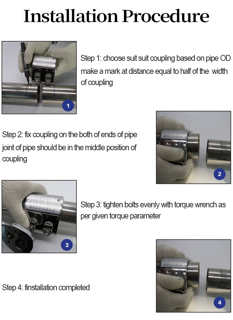 Great Wall Straub Coupling Quick Coupling For Metal And Nonmetal Pipe