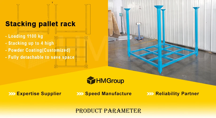 High Quality Square Tube Stacking Mild Steel Q235 Powder Coating ...