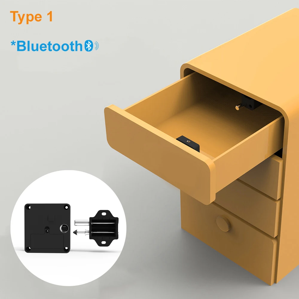 Safety Electronic Pin Code Smart  Combination Plane Flat Bluetooths Baby Sliding Two Doors Cabinet Lock