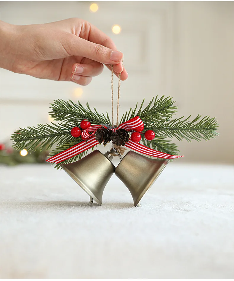 Vintage Hanging Bell Christmas Tree Decor Christmas Bell Ornaments Door Christmas Bells for Decoration manufacture