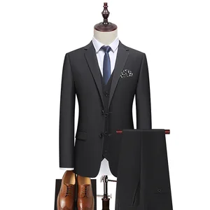 Custom Luxury Work Formal Suit for Men Suits 3 Pieces Wedding Set Men Suits Made in China