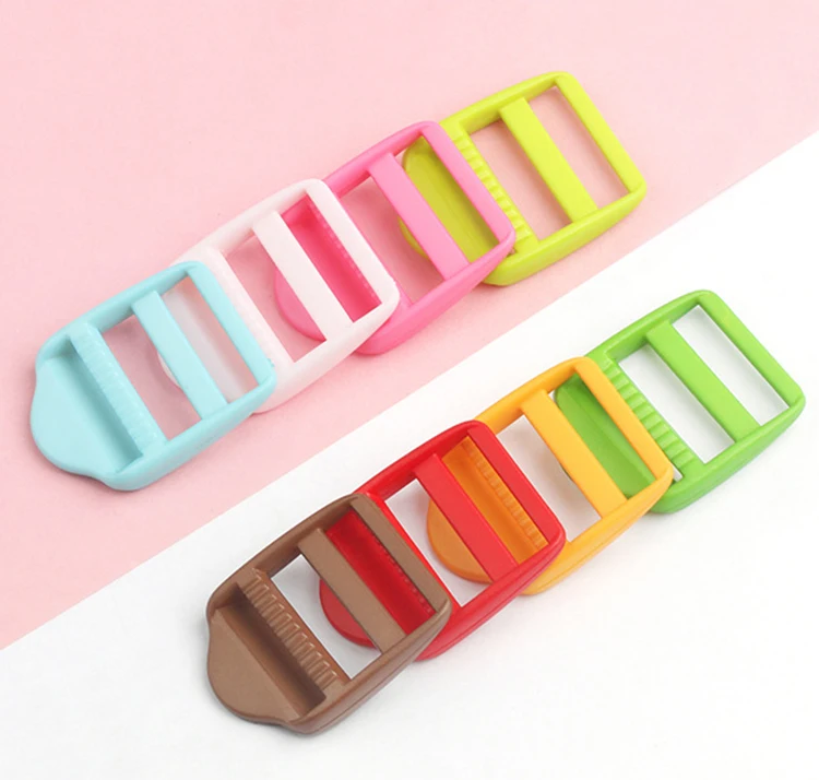 High Quality Colorful Adjustable Slider Plastic Nylon Ladder Buckle For Bag Strap