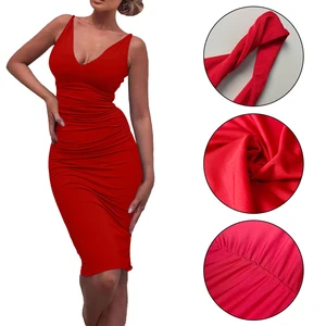 Hot Selling Women's Formal Empire Waistline Evening Dress with Square Neck Low Cut High Slit Ruched Decoration for Club Events