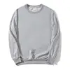 sweat col rond gris
