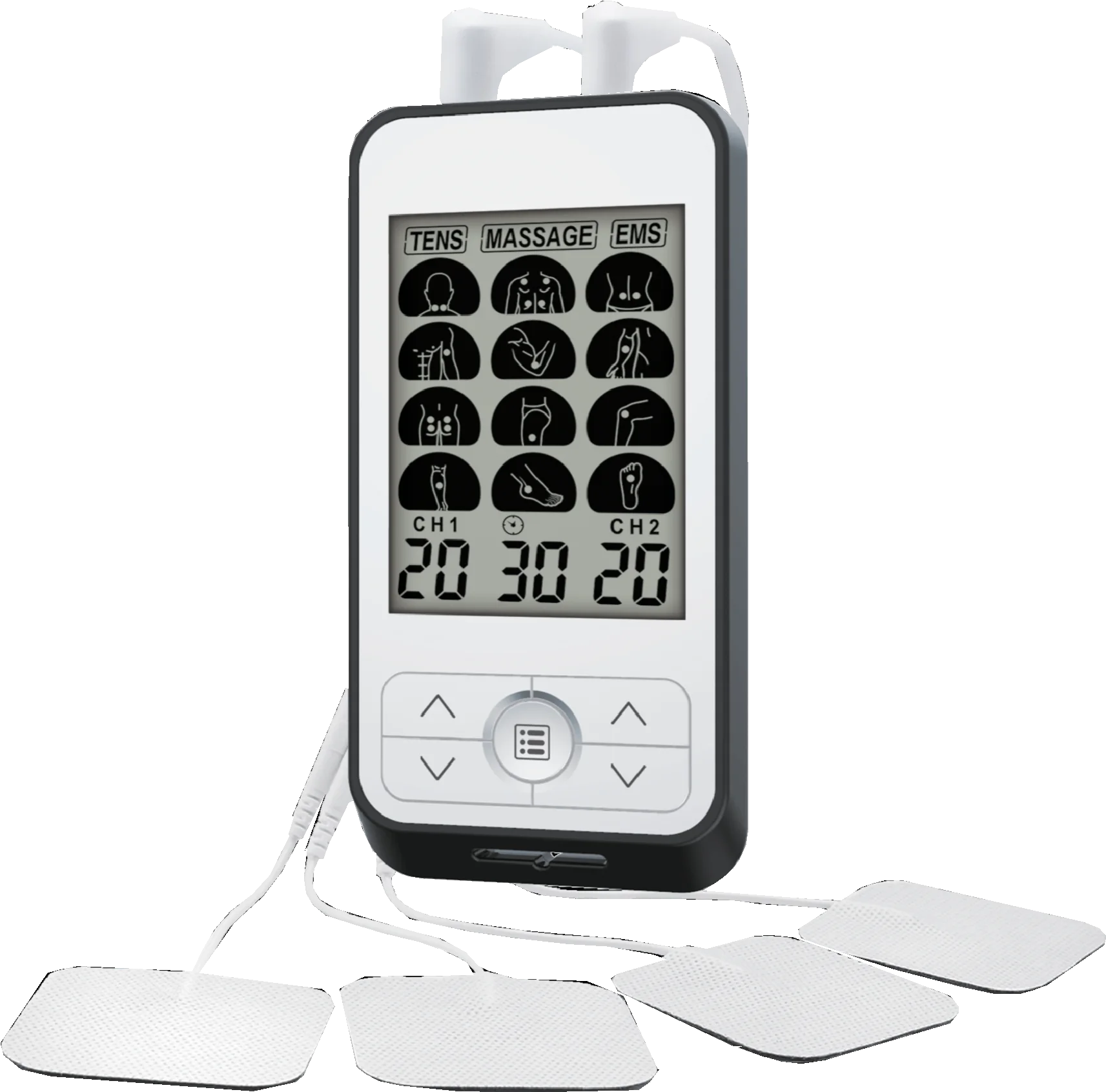 Tens EMS Unit with Infrared Heat - Patented Tens Unit Muscle Stimulator  Machine