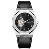 Silver+Leather strap-2